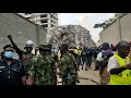 derrumbe mortal de alto edificio en ciudad nigeriana de lagos afp