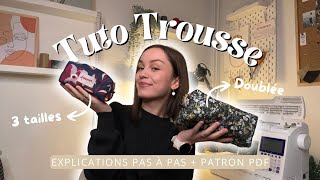 🎁 TUTO - Trousse de toilette & Patron PDF (Idée cadeaux de Noël)