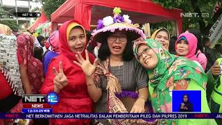 Memperingati Hari Ibu,Puluhan Ibu Ibu Pawai Bersama Dengan Kostum Unik- NET 12