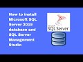 How to install Microsoft SQL Server 2019 database and SQL Server Management Studio [2021]