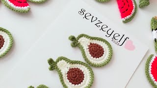 ÖRGÜ AVOKADO TOKA YAPIMI /KNITTED AVOCADO BUCKLE MADE