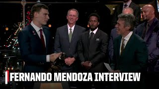 Fernando Mendoza reacts to winning Heisman Trophy | ESPN College Football