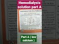 PART A SOLUTION COMPOSITION ( USED IN HEMODIALYSIS)