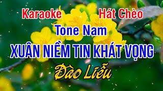 XUÂN NIỀM TIN KHÁT VỌNG ► Đào Liễu ✔ Karaoke Hát Chèo Tone Nam ❖ Thiết TV