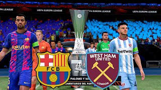 Barcelona vs West Ham United Ft. Coutinho, Depay, Aguero, | UEFA Europa League Final | Gameplay