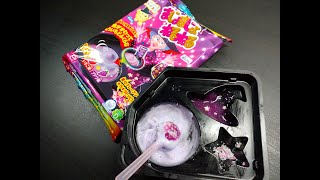 魔法の粉で味が変わる！「まじょまじょねるねる　いちご味＆ブドウ味」　「majomajo-neruneru 　strawberry ＆ grape」