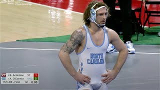 157lbs final Austin O'Connor (North Carolina) vs Bryce Andonian (Virginia Tech)