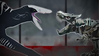 Skullcrawler vs Grimlock | Monsterverse vs Transformers | (Sticknodes Animated F