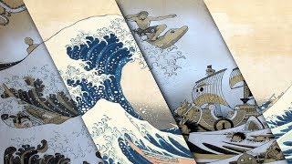 JE REDESSINE DES OEUVRES CÉLÈBRES #1 - LA GRANDE VAGUE DE KANAGAWA