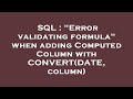 SQL : 