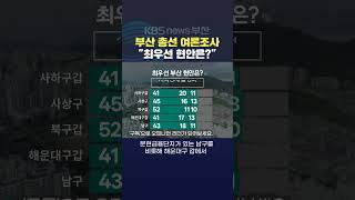 2024.03.26장성길기자 4월총선 부산여론조사 지역현안