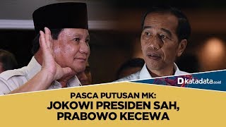 Pasca Putusan MK: Jokowi Presiden Sah, Prabowo Kecewa | Katadata Indonesia