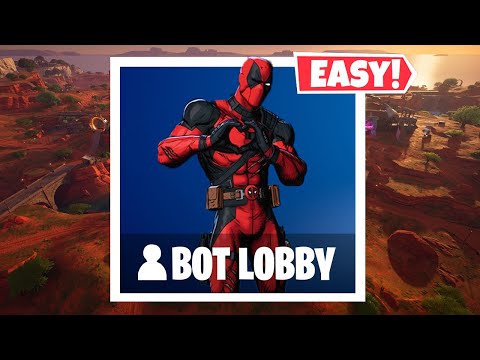 NEW: How to get into FULL BOT LOBBIES in Fortnite Chapter 5! PS5MOBILEXBOXPC Bots Lobby Glitch