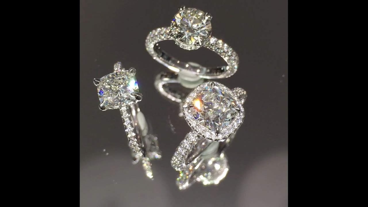 Most Popular Classic Diamond Engagement Rings By Lauren B - YouTube