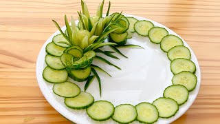 Art in Cucumber Show | Vegetable Carving Garnish | Cucumber Rose | Cucumber Flower
