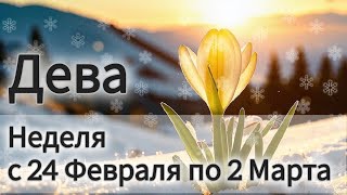 🛑Дева! Таро прогноз на неделю с 24 Февраля по 2 Марта!