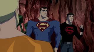 Superman and Superboys Triple Combo maneuver | Young Justice | S2 E03