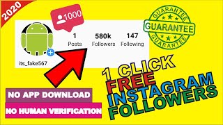 Increase free Instagram Followers | NO APP DOWNLOAD \ NO HUMAN VERIFICATION | 2020 GENUINE METHOD