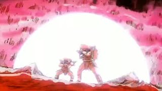 Krillin and friends VS saiyans intense fight