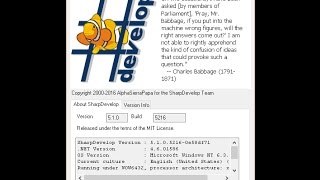 🖥Your First SharpDevelop Solution (Windows application using C#)