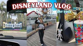 DISNEYLAND VLOG | day 1: my first time at disney's california adventure park \u0026 the disneyland hotel