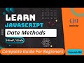 JavaScript Date Methods Tutorial in Hindi / Urdu 