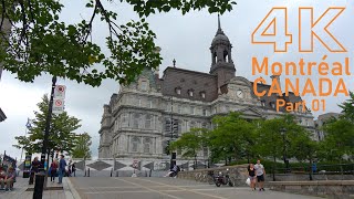 Montréal 4K | The Old City \u0026 Surrounding | Part 01 | Sony AX53