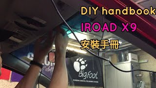 How to install IROAD X9 2CH dash cam in Honda Jazz