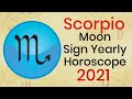 Scorpio Moon Sign Yearly Horoscope 2021 - Scorpio 2021 Astrology