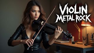 Violin Metal Rock ☯︎ Intense Focus – Perfect BGM for Work, Study & Creativity