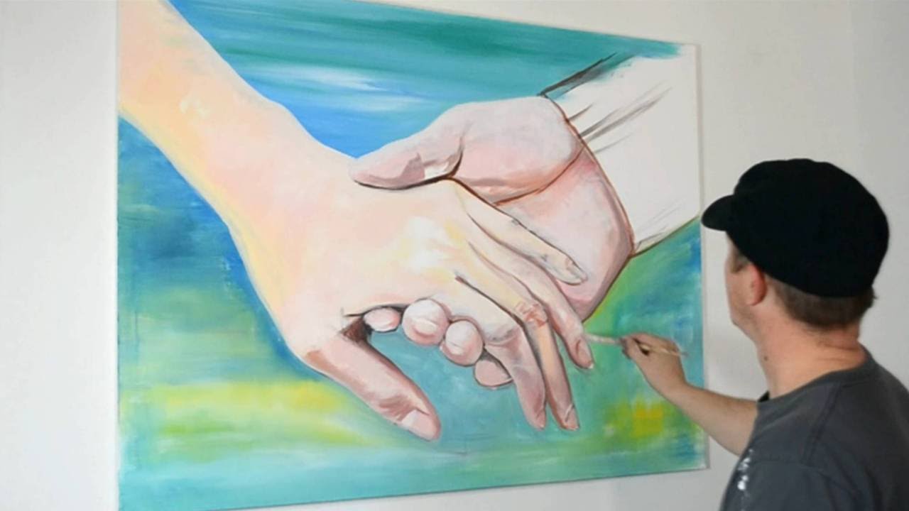 How To Draw Paint Realistic Hands Part 1 Youtube