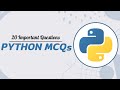 Python MCQs | Top 20 Updated Python Questions and Answers | Tpoint Tech