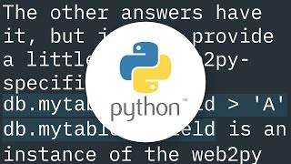 How does web2py query expressions work?