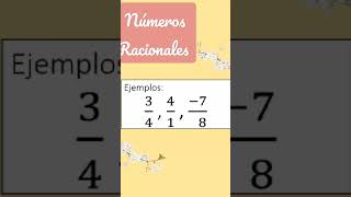 Explicación de números racionales y ejemplos #youtubeshorts #matemática #shortvideo