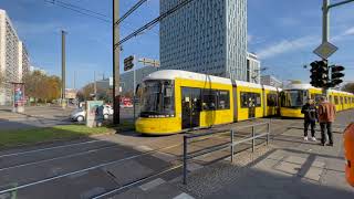 Tram Quietschen Mollstraße/Otto-Braun-Straße Berlin Singende Gleise / Straßenbahn