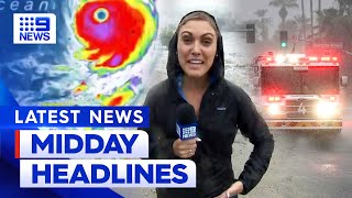 California hit by earthquake as Tropical Storm Hilary bears down | 9 News Australia