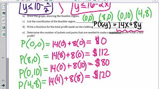 HA2 Linear Programming Word Problems