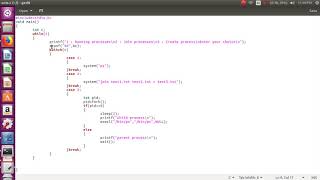 Implement UNIX system calls like ps, fork, join, exec family, and wait for process management SPOS