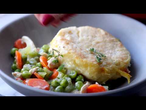 Garlic Chicken and Vegetable Pie Recipe