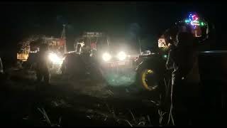 How To Night tractor video ಒಂದೇ ಟ್ರೈಲರ್ 6 ಟ್ರ್ಯಾಕ್ಟರ್ ಗಳು