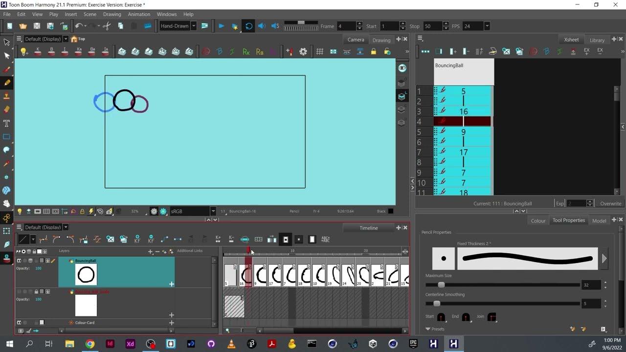 Animating On Twos On Ones And X Sheet Rename - Toon Boom Harmony - YouTube