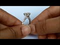 3 carats k vs1 triple excellent solitaire pavé diamond engagement ring from bangkok thailand