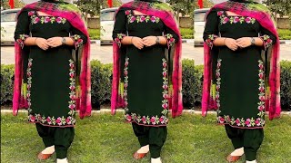 Embroidery Punjabi Suit Ideas |Kadai Wale Suit || Embroidery Designs | ਕਢਾਈ ਵਾਲੇ ਪੰਜਾਬੀ ਸੂਟ ਡਿਜ਼ਾਈਨ