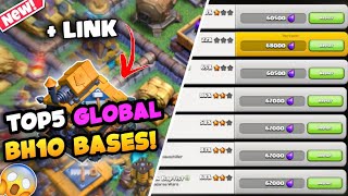 Top 5 Best Builder hall 10 Global Bases of 2024 With link. New bh10 trophy base.