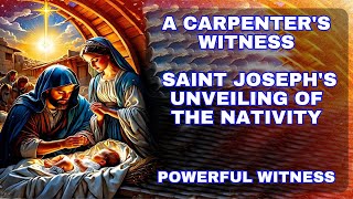 🌟 A Carpenter's Witness: Saint Joseph's Unveiling of the Nativity Scene 🛠️🌟