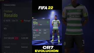 Cr7 EVOLUCIÓN en 15 TEMPORADAS 😱 FIFA 22 Modo Carrera #shorts