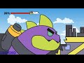 brawl stars animation super ranger brock team vs dinosaur parody