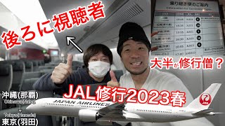 【JAL修行2023】平日なのに修行僧だらけなんですけど... 日本航空 沖縄(那覇)→東京(羽田)