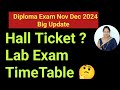 Diploma Practical Exam Timetable|Diploma Theory exam timetable|Hall Ticket|Diploma passing package