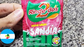 Rinde Dos Sandía Jugo Bebida Instantánea en Polvo Sabor Sandía - Rinde 2 Litros